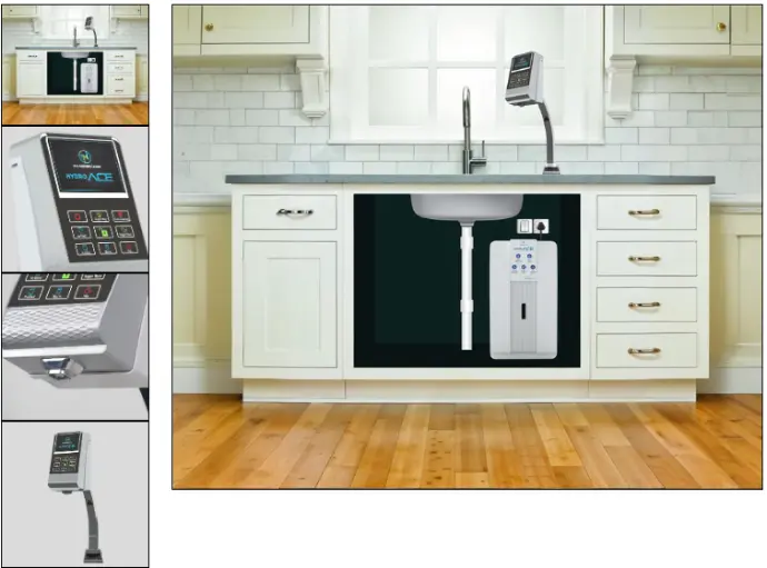 Black compact Hydrogen Water Machine